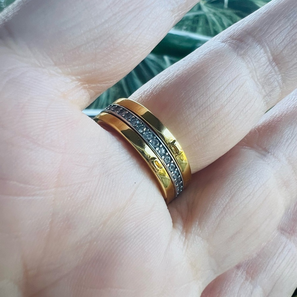 “Love U” Rings Trio in Size 8 - Picture 6 of 8